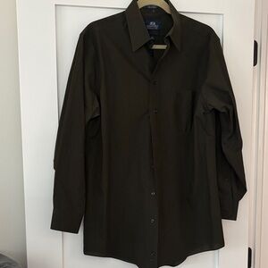 Stafford Dark Olive Dress Shirt